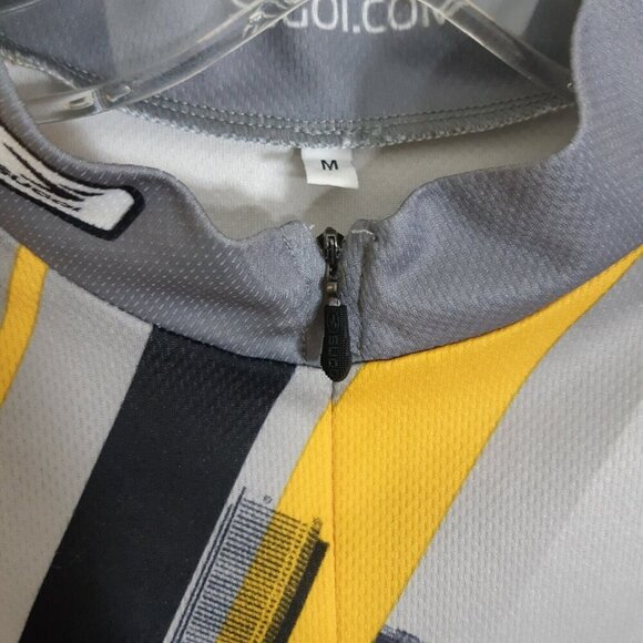 Sugoi Cycling Jersey Mens Med Yellow Ride To Conquer Cancer Racing Bike Canada - Picture 6 of 6